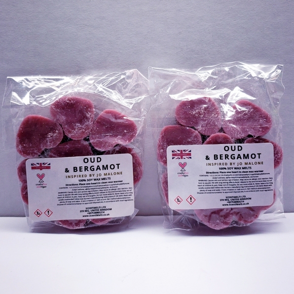 Wax Melts OUD & BERGAMOT 100% pure soy Wax Melts, 2 oz (2 pack) - Picture 2 of 5